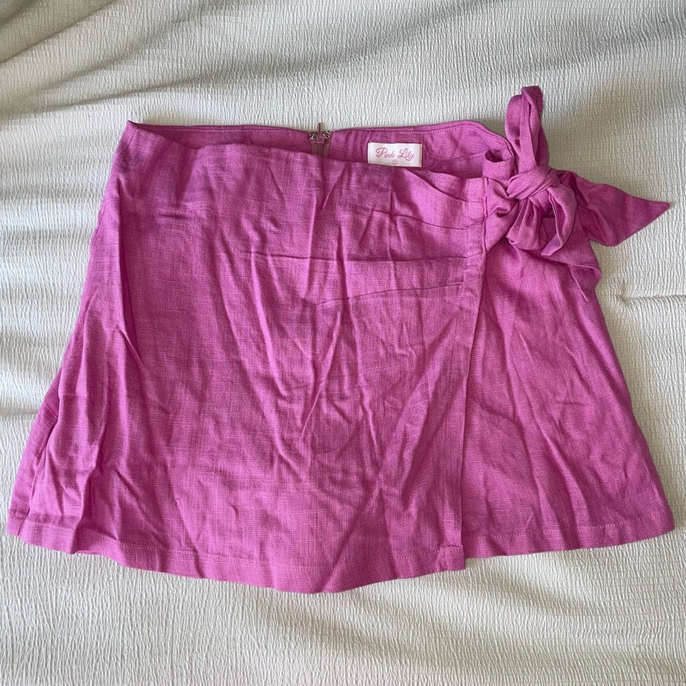 Pink lily skort